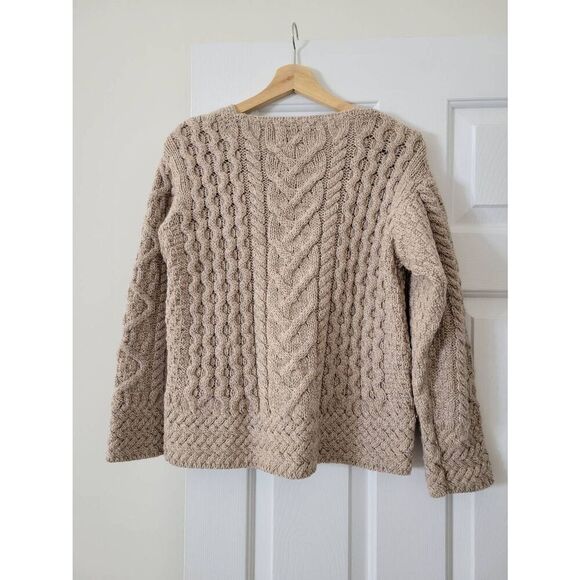 Aran Sweater Market Cable Knit Cardigan S - Picture 6 of 9